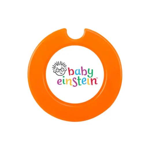 Round License Disc With Sticker - Orange